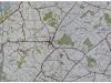 De schansen Dorpveld en Bosbeek&amp;nbsp;tussen de forten van Sint-Katelijne-Waver en Koningshooikt, op de kaart NGI 1861-1951 (copyright: Nationaal Geografisch Instituut, Brussel)